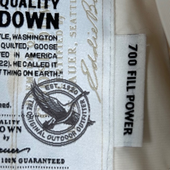 Eddie Bauer Women’s Goose Down puffer jacket with removable fur collar XL - Picture 6 of 14